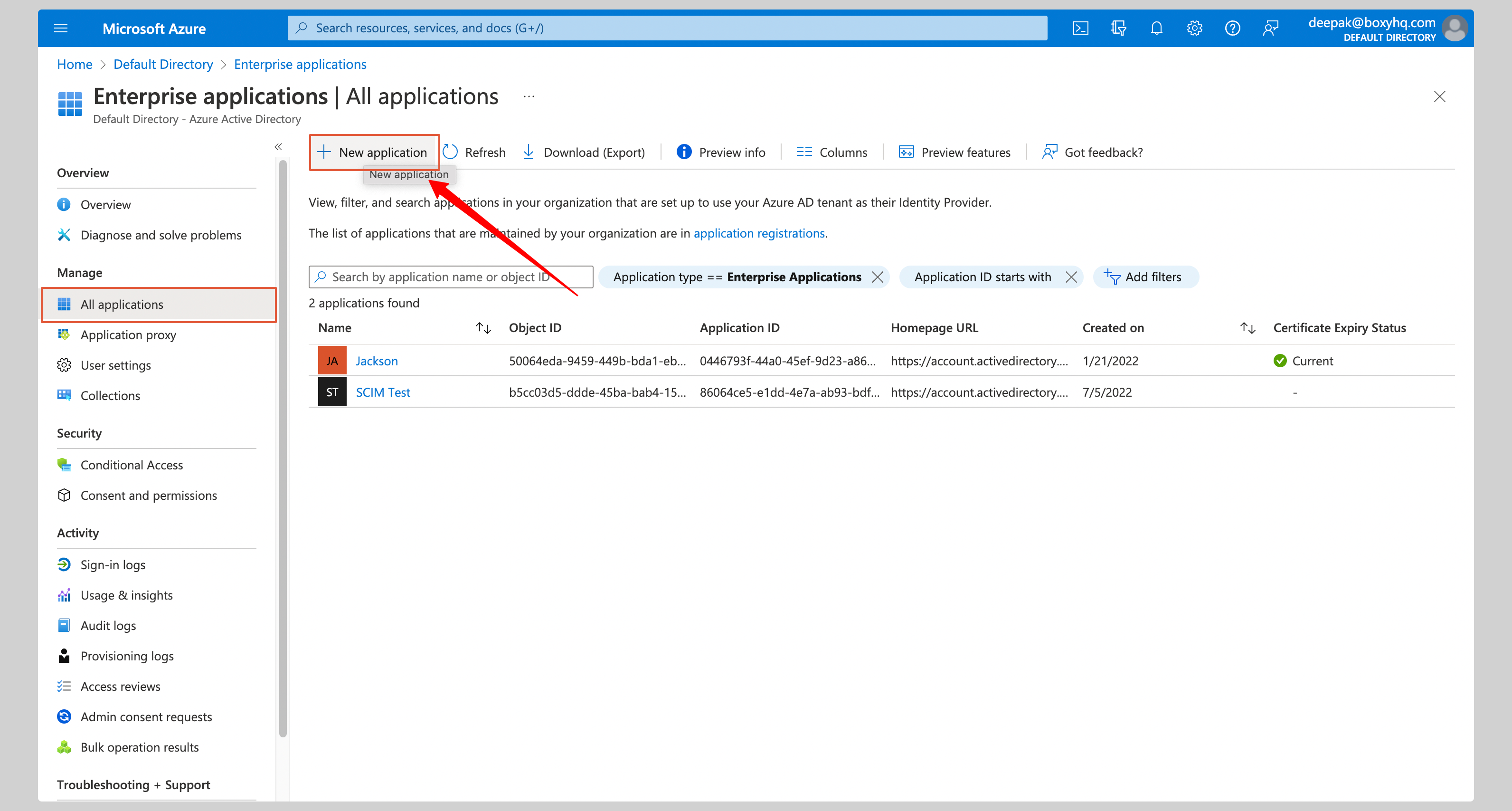 Microsoft Entra ID SAML Step 2